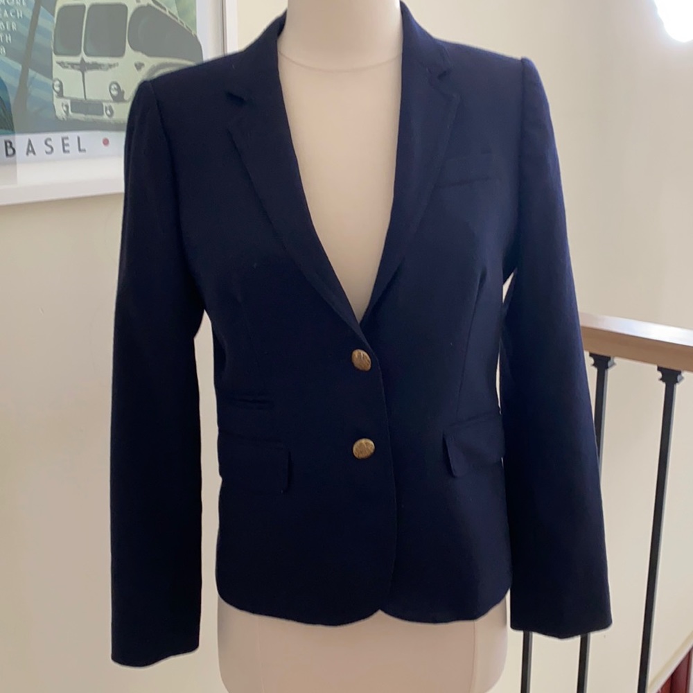 J crew Navy Blue Blazer .  Size 2
